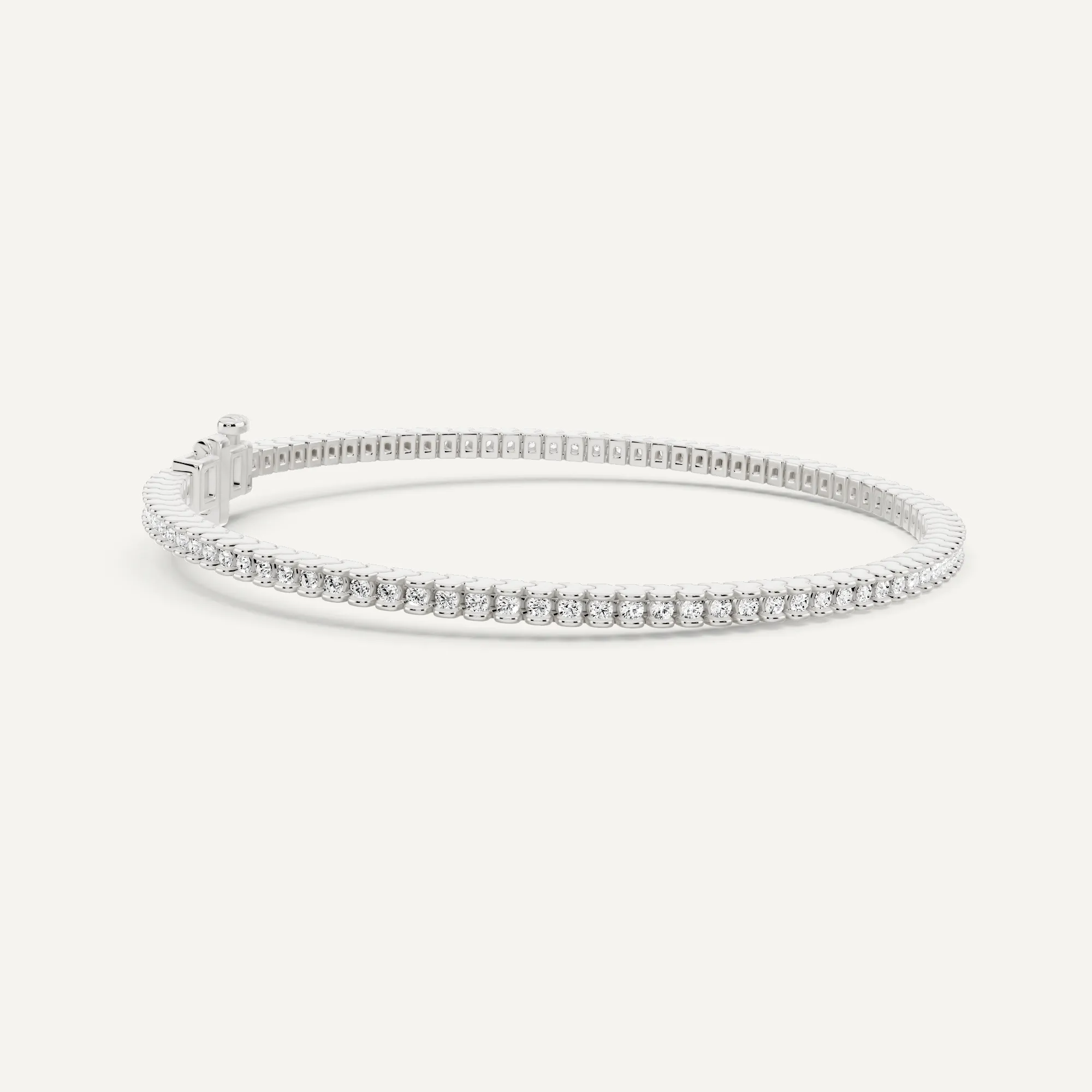 1 ctw Round Diamond Channel Set Tennis Bracelet