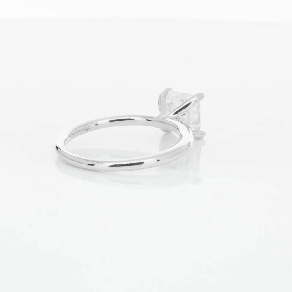 18ct White Gold 2.01ct Radiant Cut Diamond Melba Ring