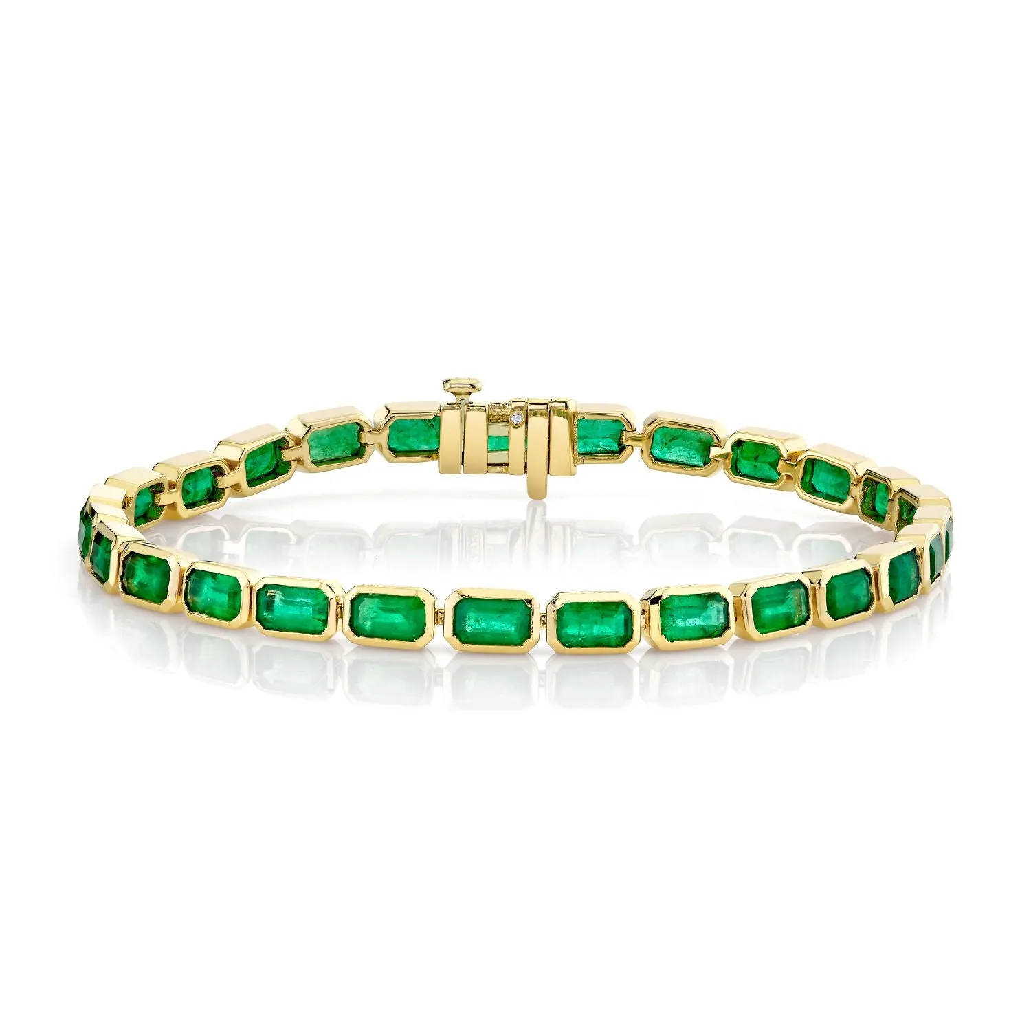 EMERALD EAST WEST TENNIS BRACELET