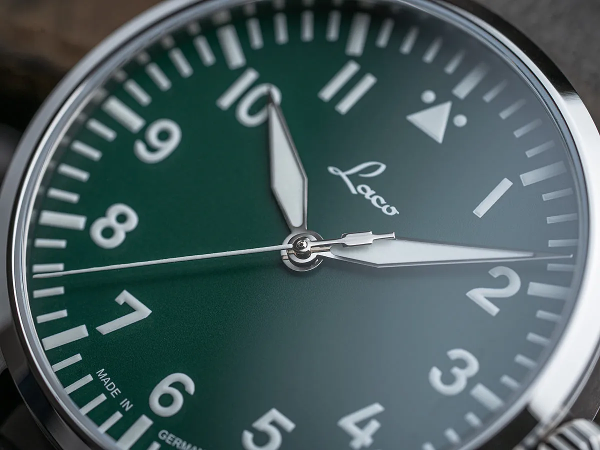 LACO PILOT WATCH BASIC AUGSBURG GRUN 42 MM AUTOMATIC