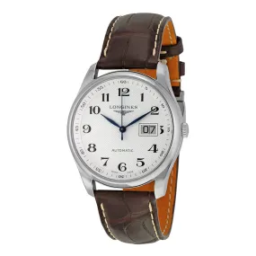 Longines Master Collection Automatic Silver Dial Brown Leather Men's Watch L2.648.4.78.3