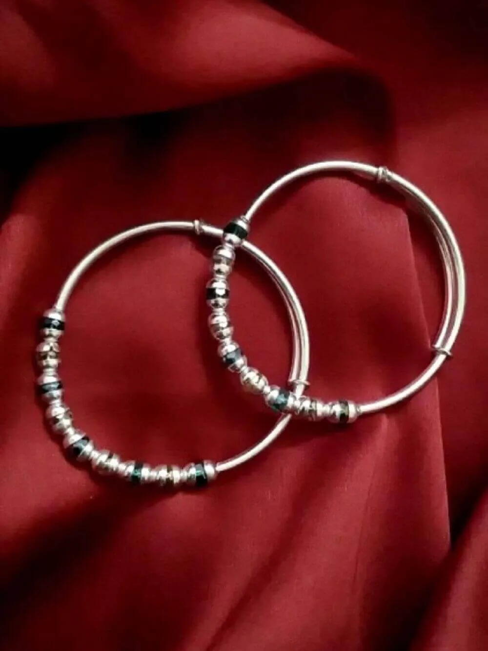 Silver Baby Bangles (0-1 yr)