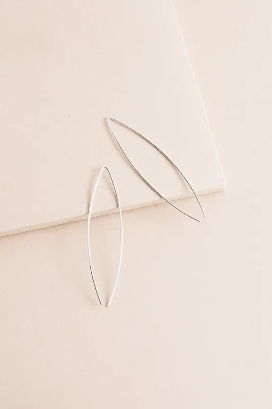 Sleek 14k Gold Threader Earrings