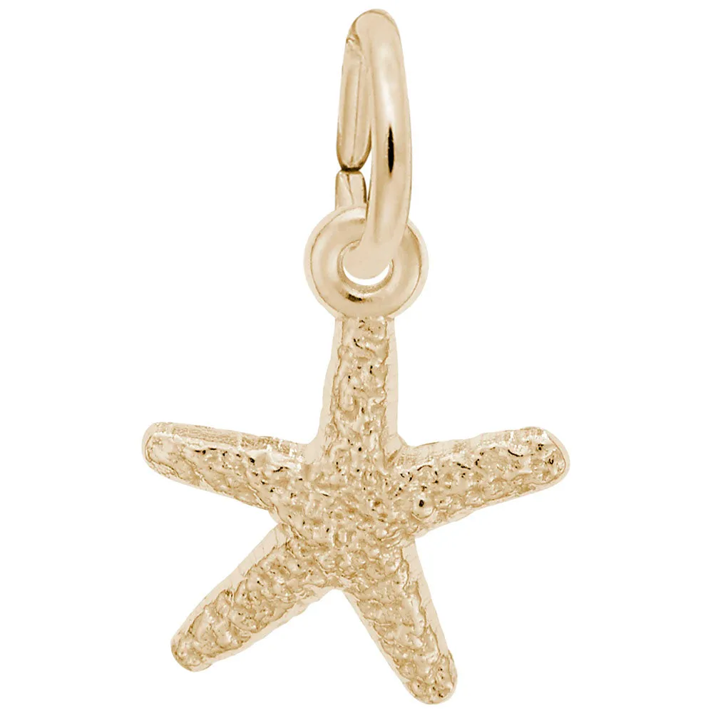 Starfish Charm In Yellow Gold
